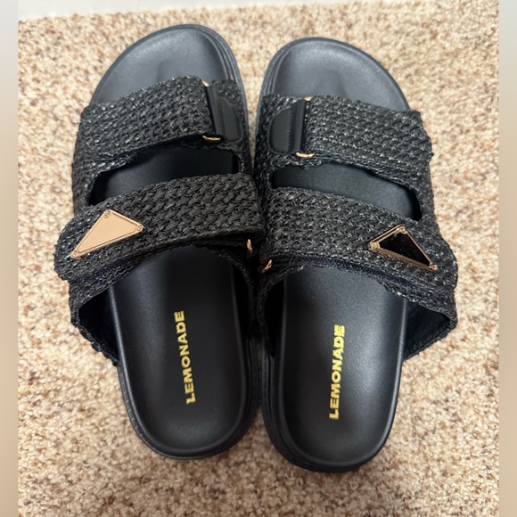 Lemonade Raffia sandals - Picture 4 of 4